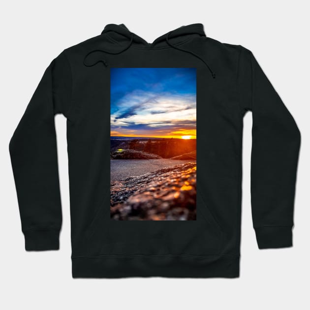 Rocky Sunset Hoodie by SAINTSPHOTOS